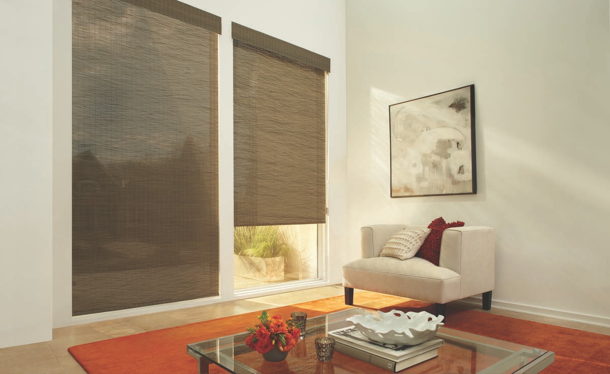 Custom Wood Window Treatments for Homes near Springfield, Illinois (IL) including Woven Wood Shades