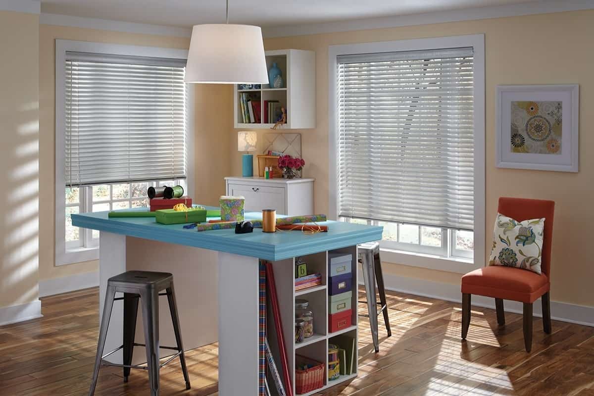 Hunter Douglas Modern Precious Metals® Mini Blinds, window blinds, aluminum metal blinds near Springfield, Illinois (IL)